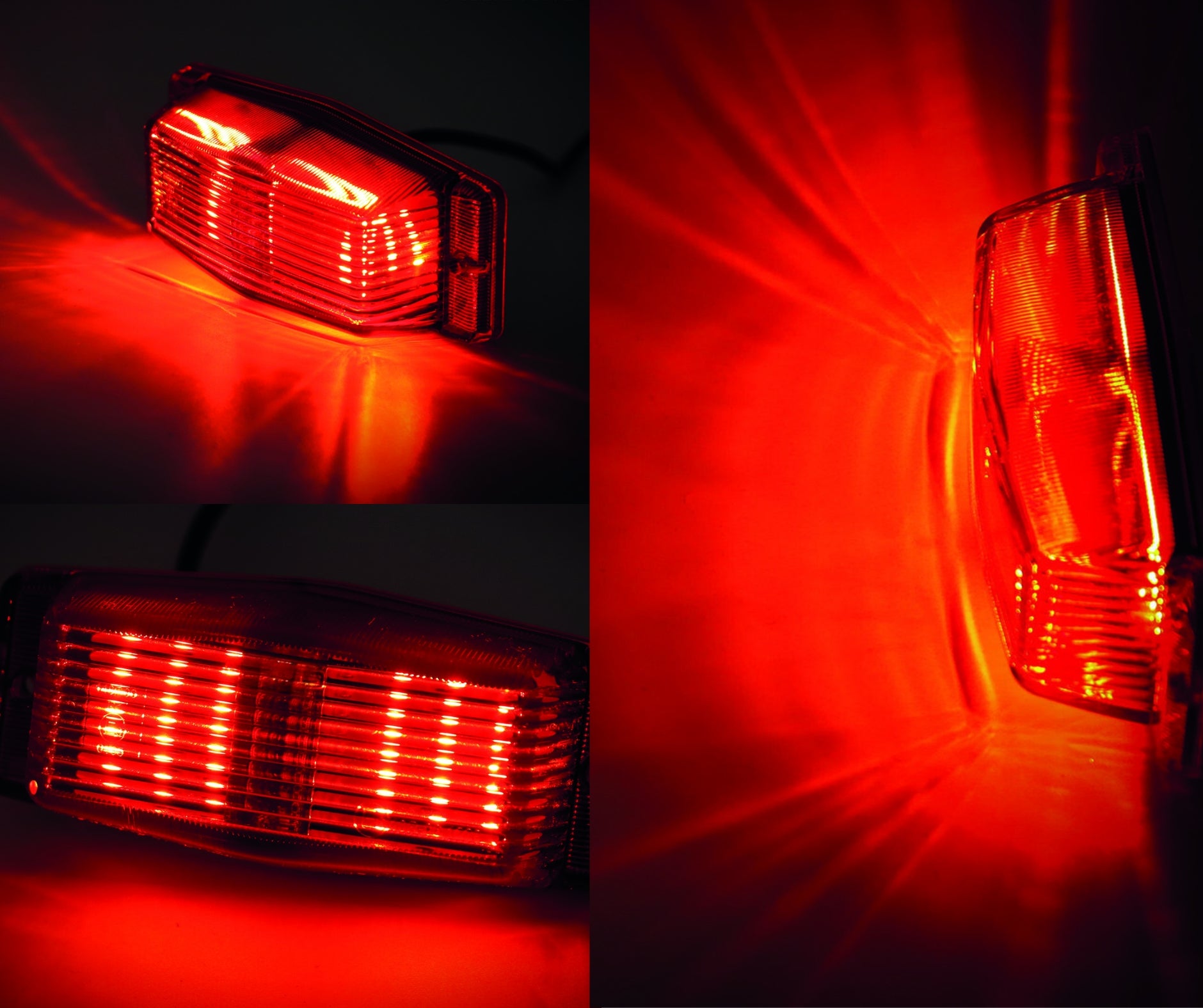 Стационарна LED сигнална / габаритна лампа – Червена 12V/24V