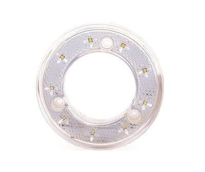 Кръгъл LED габарит / маркер – Бял 9 диода 12V-24V