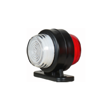LED Габаритна Светлина тип рогче с NEON ефект - Червен / Бял 18 диода 12V-24V