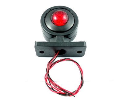 Мини LED Габаритна Светлина тип рогче - Червен / Бял 12V-24V