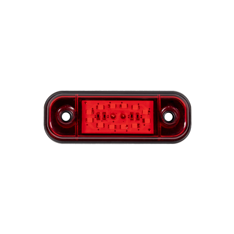 Червена LED Габаритна светлина / маркер - 12 диода 12V-24V