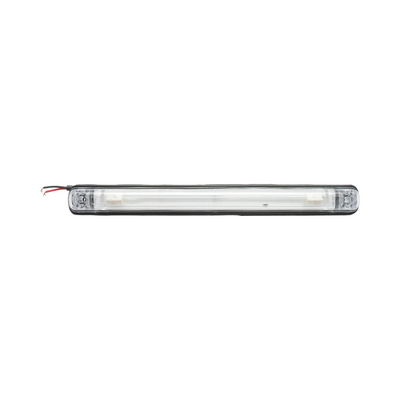 Бял LED габарит/контурна светлина – 6 Диода 24V 240 mm