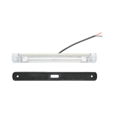 Бял LED габарит/контурна светлина – 6 Диода 24V 240 mm