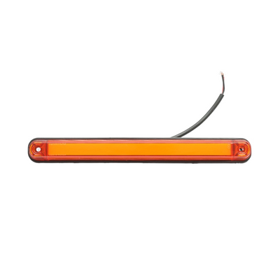 Жълт/Оранжев LED Габарит / Маркер с NEON ефект - 16 диода 12V-24V 235mm