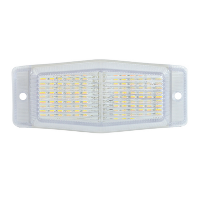 Стационарна LED Габаритна лампа с 2 светлини - Жълто/Бяло 24 диода 24V