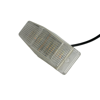 LED Габарит със Сигнална Блиц функция - 2 светлини Жълто/Бяло 30 диода 24V