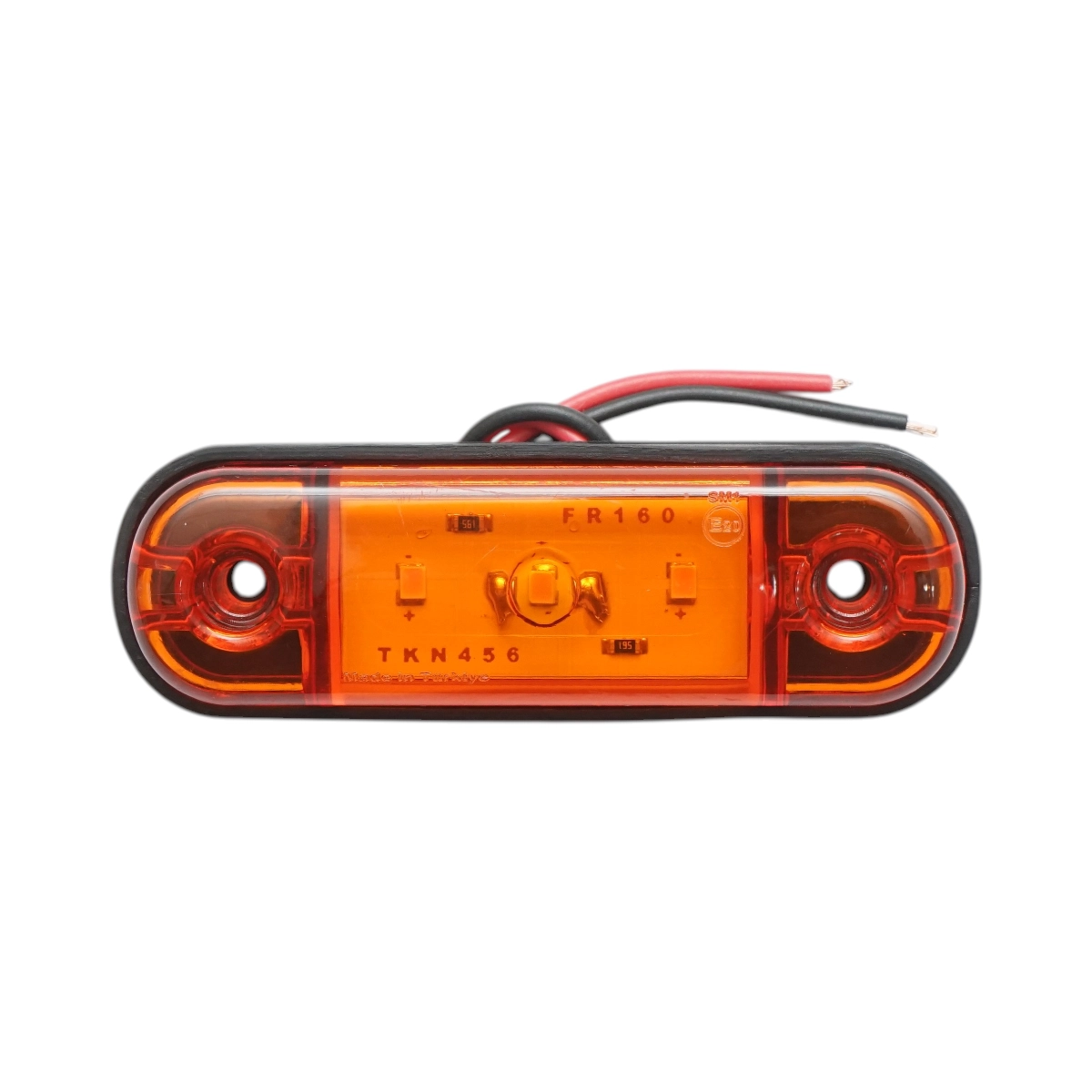 Жълта LED Габаритна светлина / Маркер - 3 диода 12V-24V