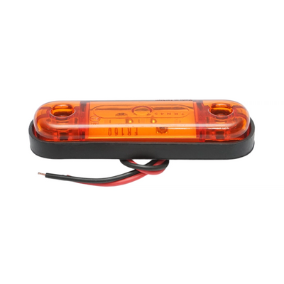 Жълта LED Габаритна светлина / Маркер - 3 диода 12V-24V