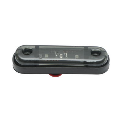 Червена LED Габаритна светлина / Маркер - Опушен 3 диода 12V-24V