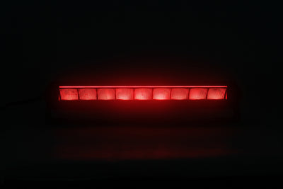35см / 14 LED мултифункционален стоп с мигач, задна светлина и R65 аварийна сигнализация – 10V-80V, IP67/IP69K
