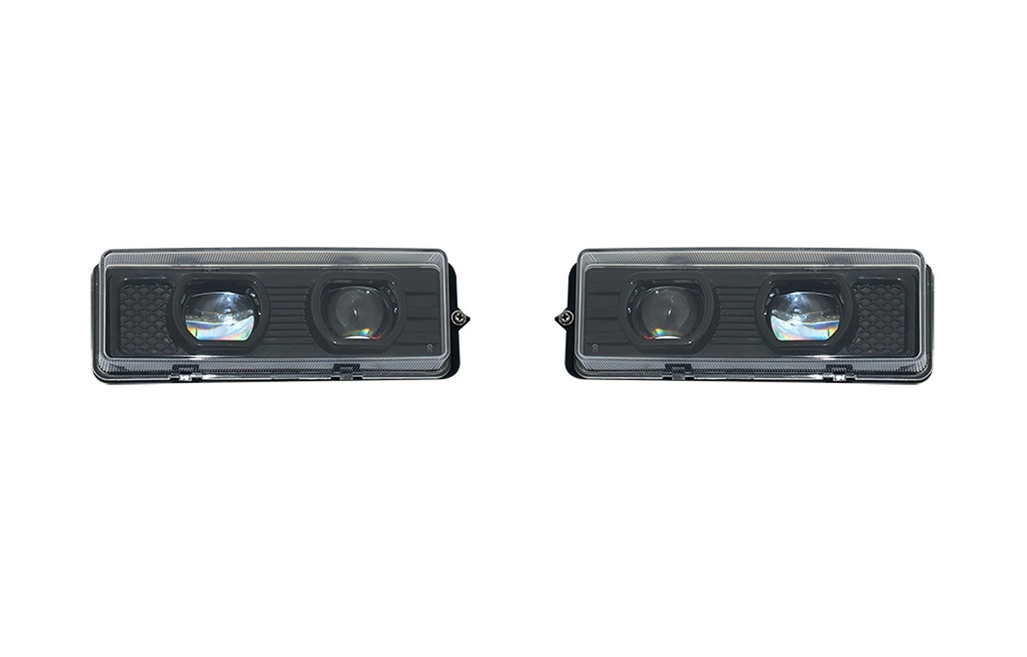 Комплект LED Халогени / Фарове за мъгла с двойна лупа за DAF XF95, 75CF, 85CF – OEM 1328860 / 1328861