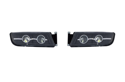 Комплект LED Халогени за мъгла с Дълги Светлини за MAN TGX / TGS / TGL 24V – Двойни лупи OEM 81251016521 / 81251016522