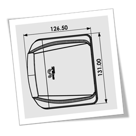 Комплект LED Плафони за Регистрационен номер Бели с Червен Neon Габарит - 12V / 24V