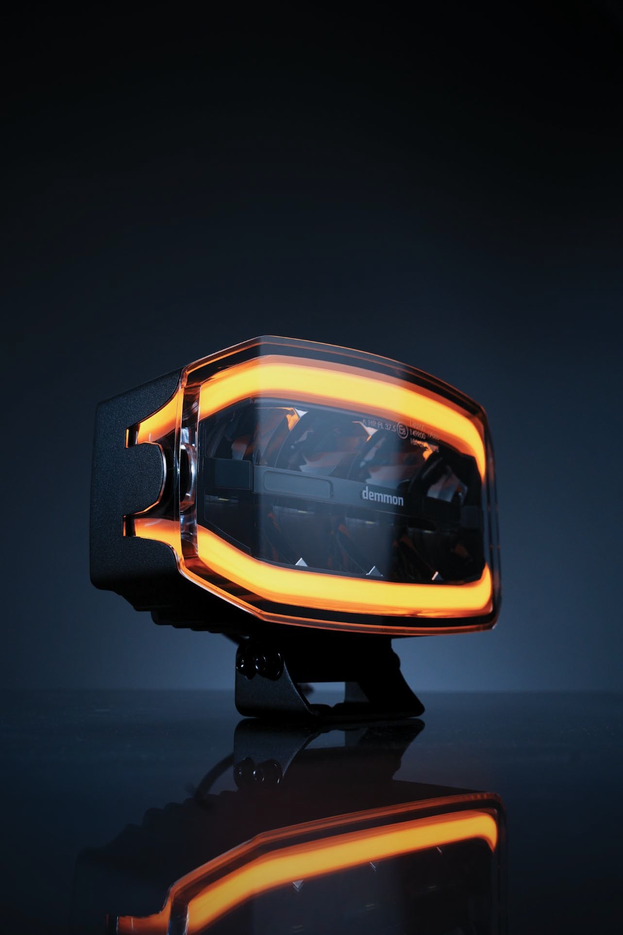 LED Халоген Demmon 10 (244mm) IP67, 9-32V 90W E-MARK (ECE R148/R149/R10) с Динамична Бяла и Оранжева DRL Светлина-Мигач