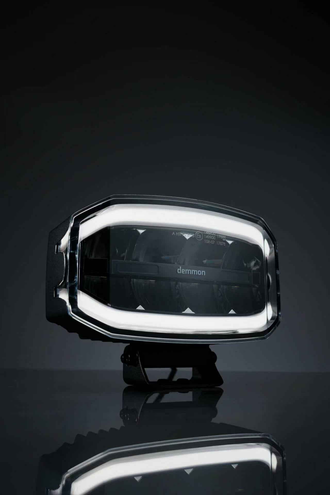 LED Халоген Demmon 10 (244mm) IP67, 9-32V 90W E-MARK (ECE R148/R149/R10) с Динамична Бяла и Оранжева DRL Светлина-Мигач