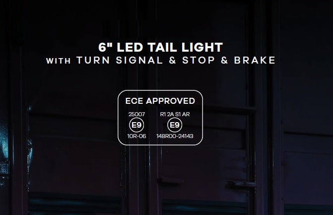 LED Стоп-Халоген Demmon 6 27W E-MARK (ECE R148/R10) IP67, 9-32V Разпръсната светлина, Червен Стоп /Габарит и Динамичен Оранжев Мигач
