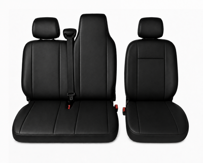 Комплект 2+1 Тапицерия за RENAULT MASTER III 2010-2019 – Еко кожа, Черна, 6 части
