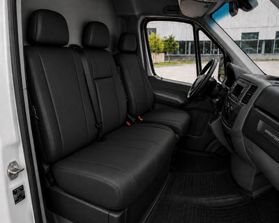 Комплект 2+1 Тапицерия за MERCEDES SPRINTER W906 2006-2018 – Еко кожа, Черна, 8 части