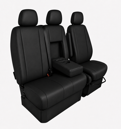 Комплект 2+1 Тапицерия за MERCEDES SPRINTER W906 2006-2018 – Еко кожа, Черна, 8 части