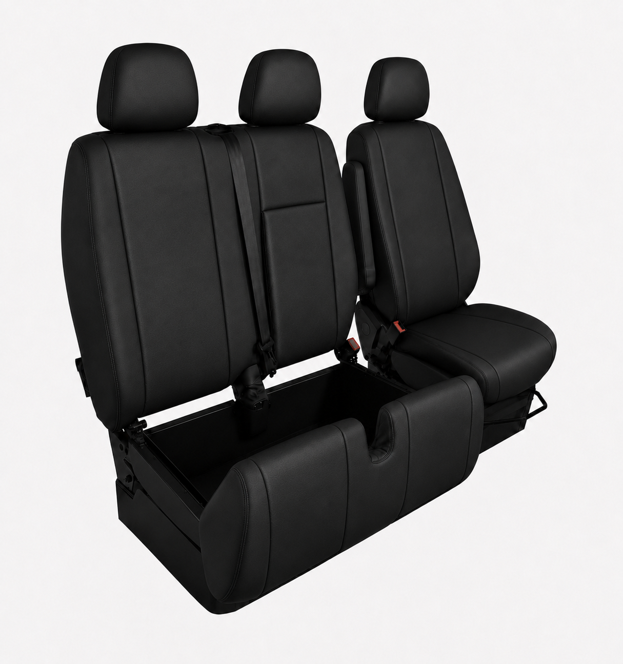 Комплект 2+1 Тапицерия за MERCEDES SPRINTER W906 2006-2018 – Еко кожа, Черна, 8 части