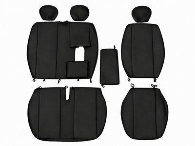 Комплект 2+1 Тапицерия за MERCEDES SPRINTER W906 2006-2018 – Еко кожа, Черна, 8 части