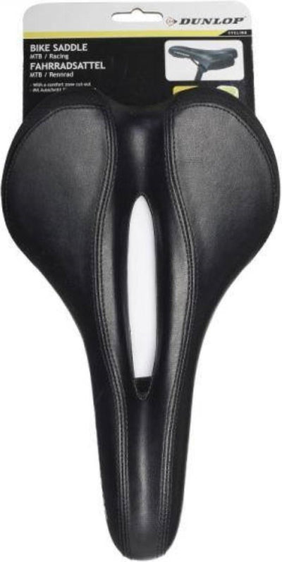 Спортна седалка за велосипед колело 27 x 17cm черна Dunlop