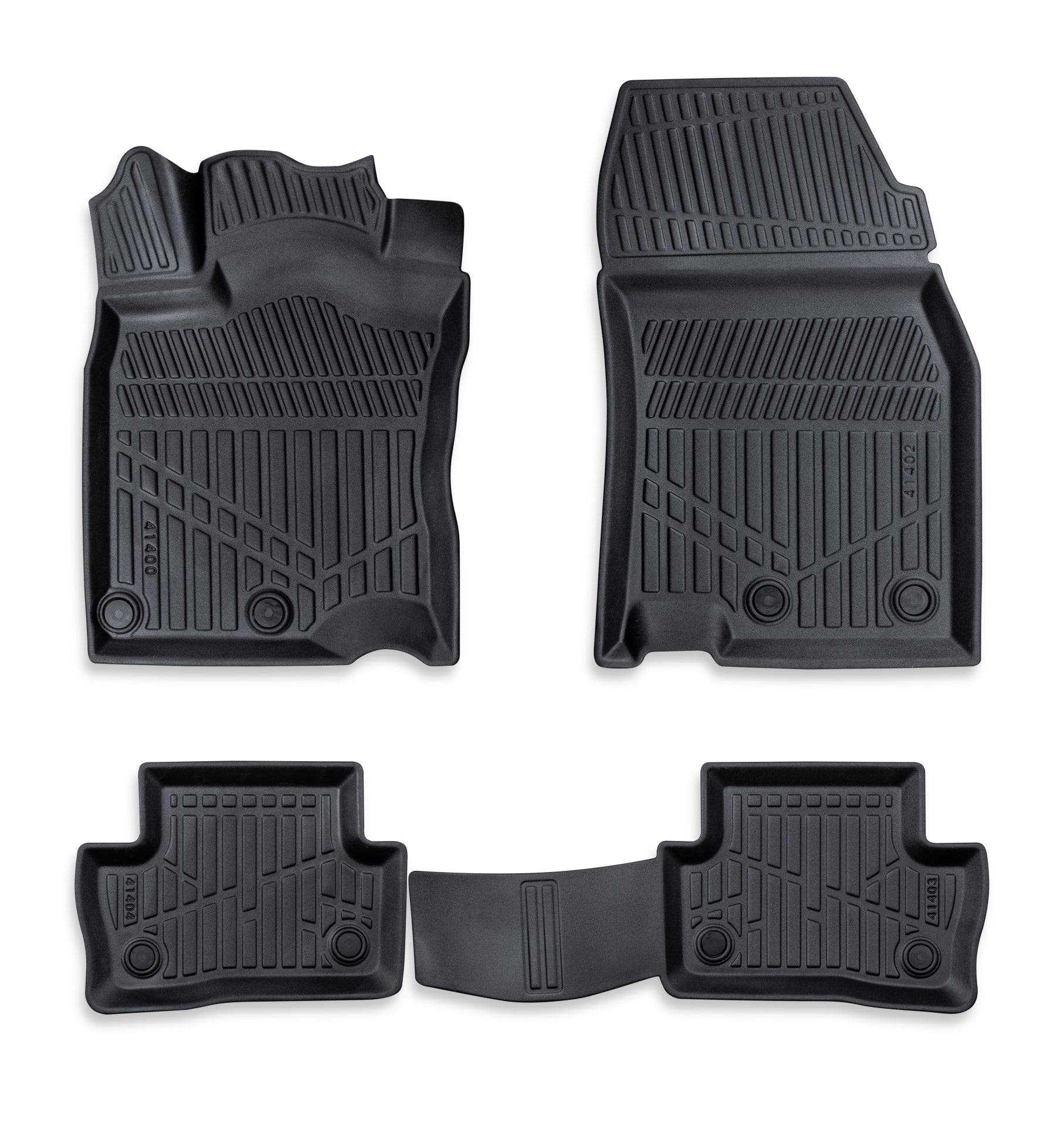 3D гумени стелки Erpassan за Nissan Qashqai II (J11) 2013-2021 – комплект 4 бр. за салон