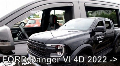 ВЕТРОБРАНИ ЗА FORD RANGER (2022+) - 4БР. ПРЕДНИ И ЗАДНИ