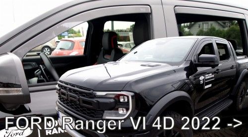 ВЕТРОБРАНИ ЗА FORD RANGER (2022+) - 4БР. ПРЕДНИ И ЗАДНИ