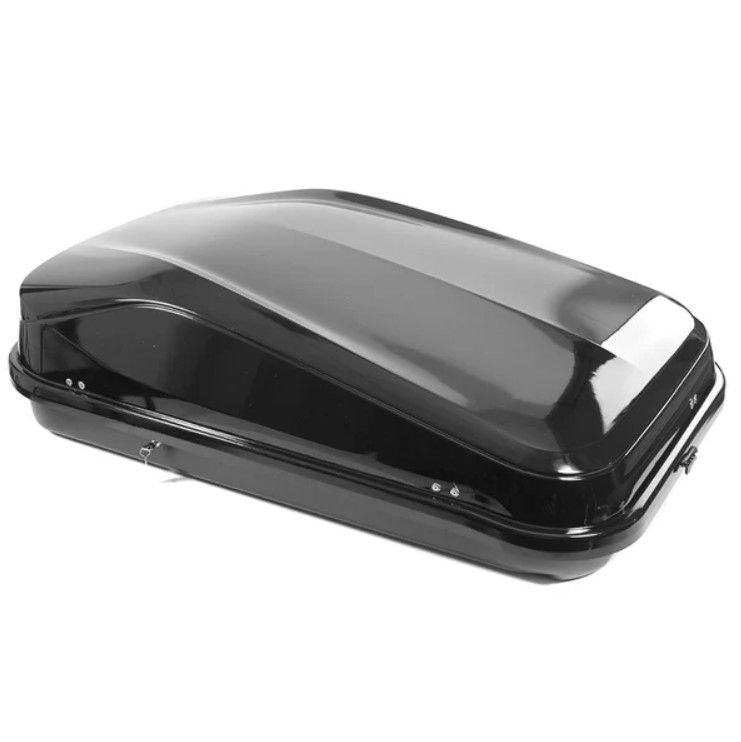 АВТОБОКС JUNIOR EASY 132X78X36CM С 85 MM КРЕПЕЖИ, С КЛЮЧ, 320 ЛИТРА - ЧЕРЕН ГЛАНЦ
