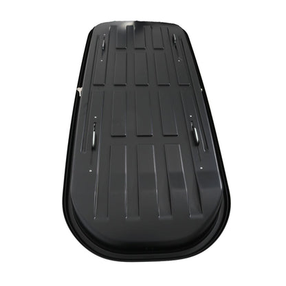 АВТОБОКС JUNIOR ALTRO 185X80X41CM С 70 MM КРЕПЕЖИ, С ДВУСТРАННО ОТВАРЯНЕ С КЛЮЧ, 460 ЛИТРА - ТЪМНОСИВ ГЛАНЦ
