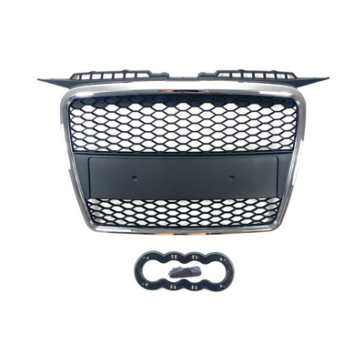 Решетка с поставка а емблема за Audi A3 (2005-2008) - RS-Look с Хромрамка