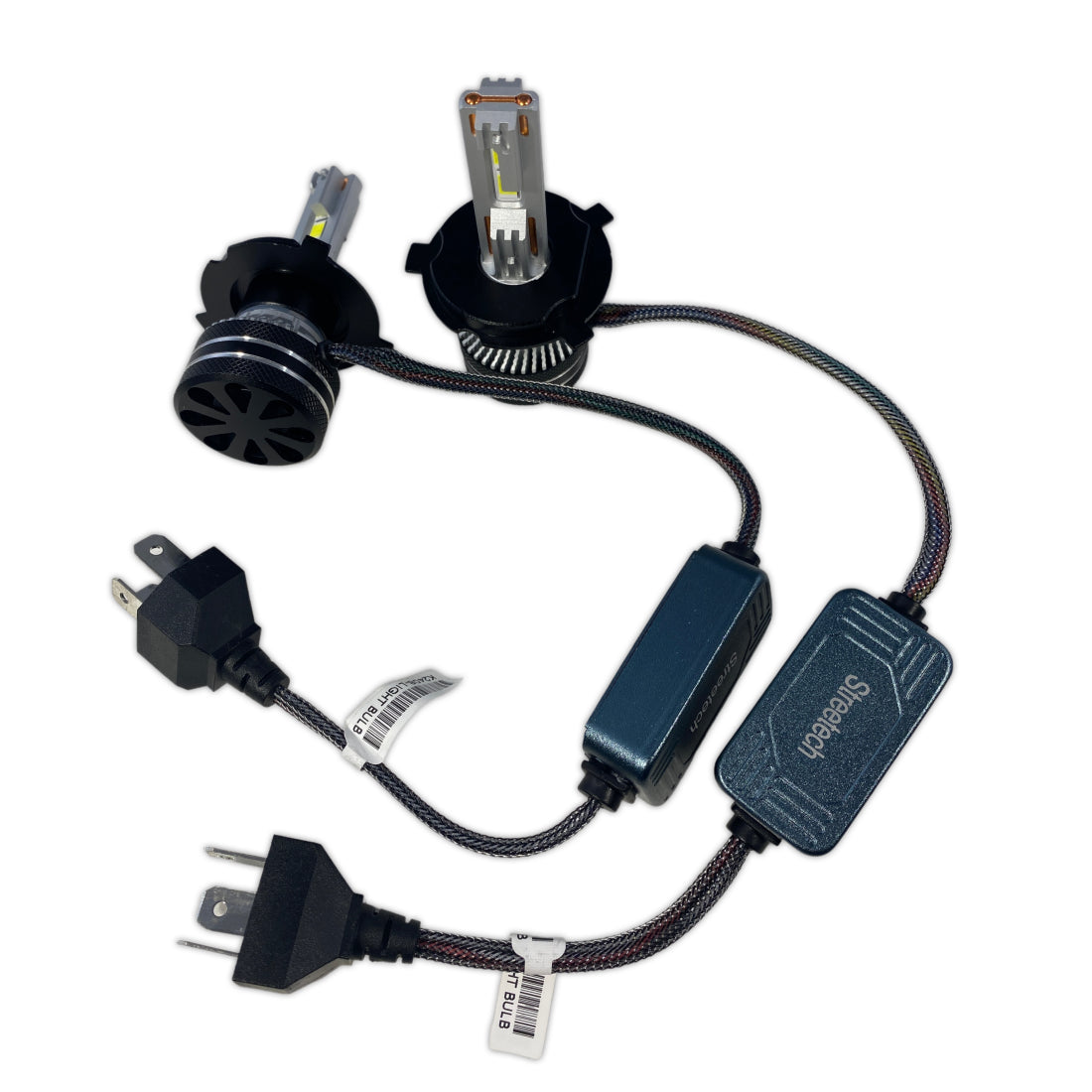 ЛЕД КРУШКИ - BI LED СИСТЕМА H4 STREETECH МОДЕЛ STN2 ЗА ФАРОВЕ - 150 000 ЛУКСА, 45W - CANBUS 6000K - 1500% ПОВЕЧЕ СВЕТЛИНА