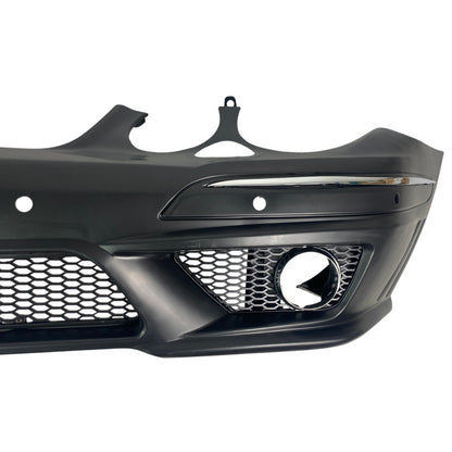 Предна тунинг броня за  Mercedes W211 E-Class (2006-2009) - AMG Design с отвори за парктроник