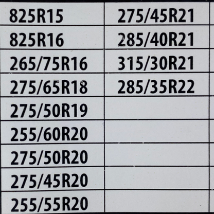Метални вериги за сняг за джип, бус, SUV, кемпер - размер 270 за 15", 16", 17", 18", 19", 20" - 2бр.