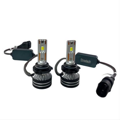 ЛЕД КРУШКИ - LED СИСТЕМА 9006 / HB4 STREETECH МОДЕЛ STN2 ЗА ФАРОВЕ - 150 000 ЛУКСА, 45W - CANBUS 6000K - 1500% ПОВЕЧЕ СВЕТЛИНА