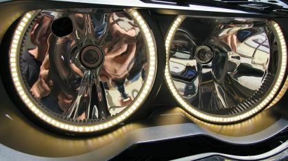 Ангелски Очи Диодни за BMW E46 седан, комби (1998-2005) / купе (1998-2003) с 60 диода - Бял цвят
