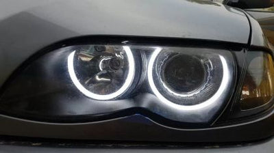 Ангелски Очи Лайтбар Дизайн за BMW E46 купе (2003+) - Бял цвят