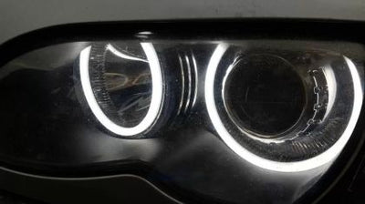 Ангелски Очи Лайтбар Дизайн за BMW E46 купе (2003+) - Бял цвят