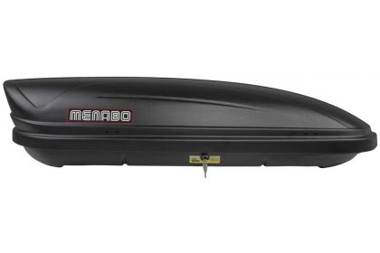 АВТОБОКС MENABO MARATHON 198X79X37CM С ЕДНОСТРАННО ОТВАРЯНЕ С КЛЮЧ, 460 ЛИТРА - ЧЕРЕН
