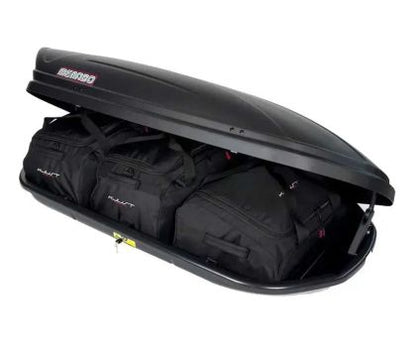 АВТОБОКС MENABO MARATHON 198X79X37CM С ЕДНОСТРАННО ОТВАРЯНЕ С КЛЮЧ, 460 ЛИТРА - ЧЕРЕН