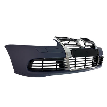 ПРЕДНА БРОНЯ ЗА GOLF 5 - R32 С R32 РЕШЕТКИ БЕЗ ХАЛОГЕНИ - ХРОМ