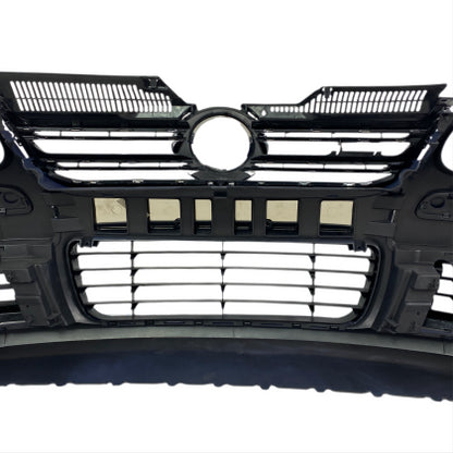 ПРЕДНА БРОНЯ ЗА GOLF 5 - R32 С R32 РЕШЕТКИ БЕЗ ХАЛОГЕНИ - ХРОМ