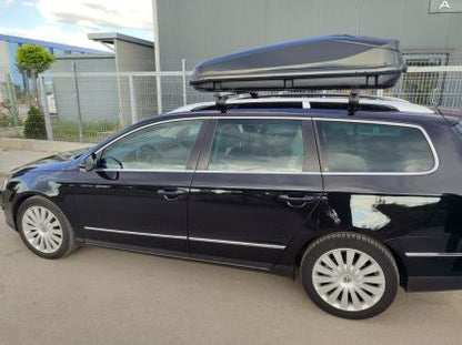 Автобокс Junior Easy 180x78x40cm с 85 mm крепежи, с ключ, 430 литра - черен гланц