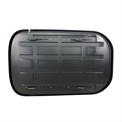 АВТОБОКС JUNIOR ALTRO 140X90X38CM С 70 MM КРЕПЕЖИ, С ЕДНОСТРАННО ОТВАРЯНЕ С КЛЮЧ, 370 ЛИТРА - СИВ АНТРАЦИД ГЛАНЦ