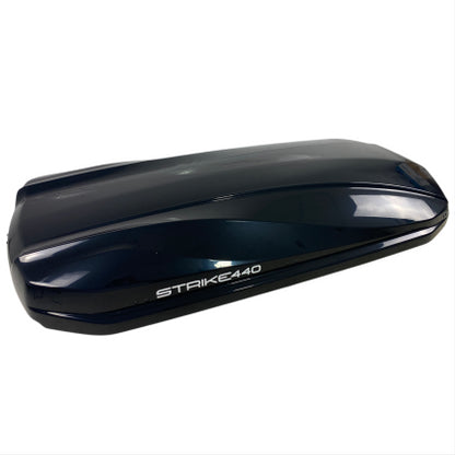 АВТОБОКС JUNIOR STRIKE 199X84X35CM С 85 MM КРЕПЕЖИ,С ДВУСТРАННО ОТВАРЯНЕ С КЛЮЧ, 440 ЛИТРА - ЧЕРЕН ГЛАНЦ