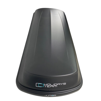 АВТОБОКС JUNIOR XTREME 2 195X78X39CM С 85 MM КРЕПЕЖИ,С ДВУСТРАННО ОТВАРЯНЕ С КЛЮЧ, 450 ЛИТРА - ЧЕРЕН