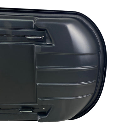 АВТОБОКС JUNIOR XTREME 2 195X78X39CM С 85 MM КРЕПЕЖИ,С ДВУСТРАННО ОТВАРЯНЕ С КЛЮЧ, 450 ЛИТРА - ЧЕРЕН