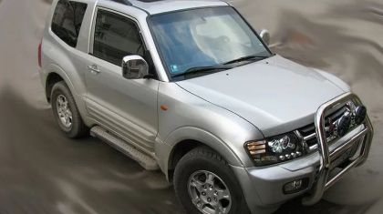 Кристални фарове за Mitsubishi Pajero (2001-2006) - черни