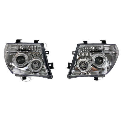 Кристални фарове за Nissan Navara / Pathfinder (2005-2009) - хром